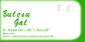 bulcsu gal business card